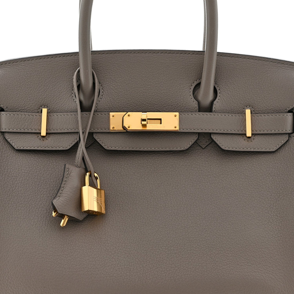 Taurillon Novillo Birkin 30 Gris Asphalte