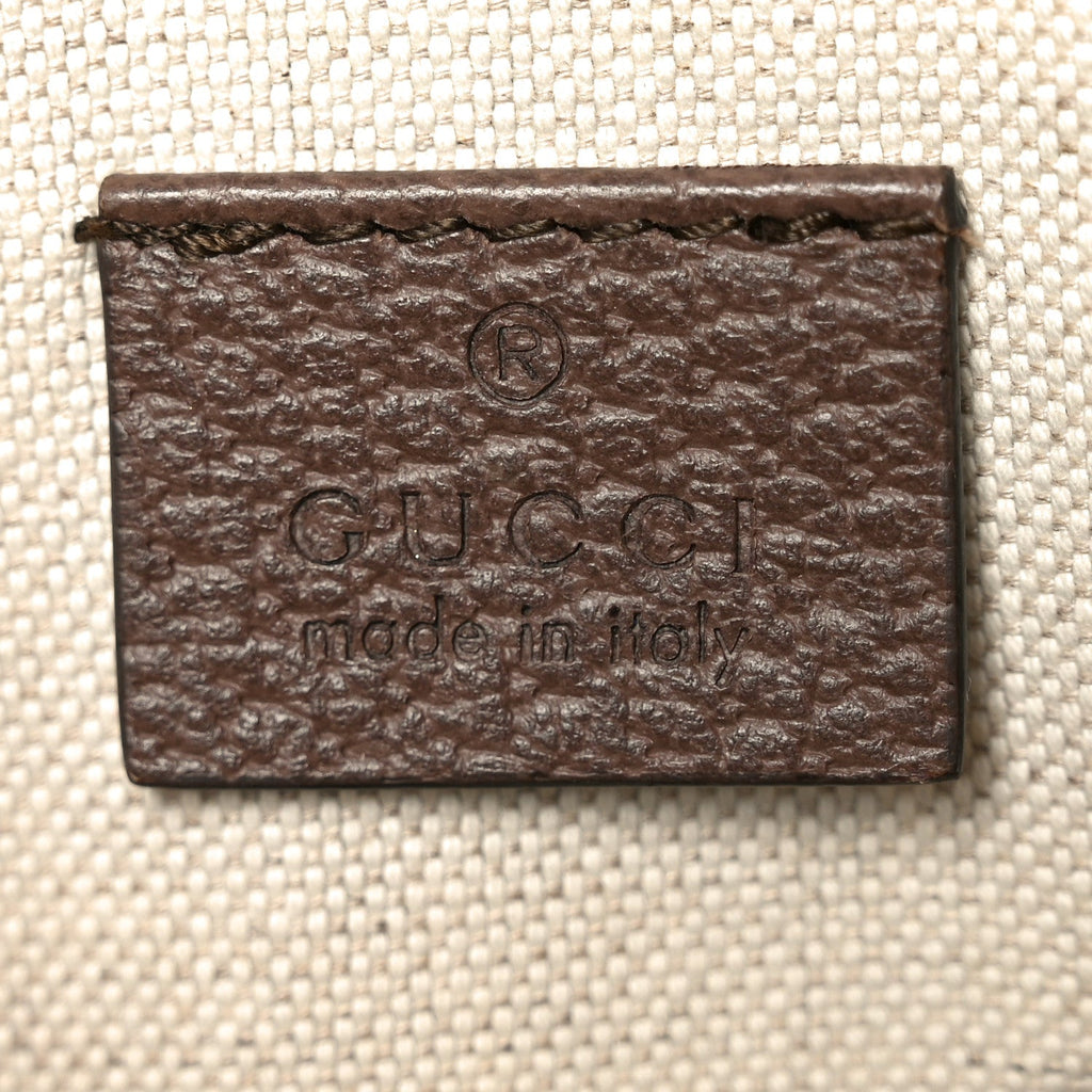GG Supreme Monogram Neo Vintage Web Belt Bag Brown