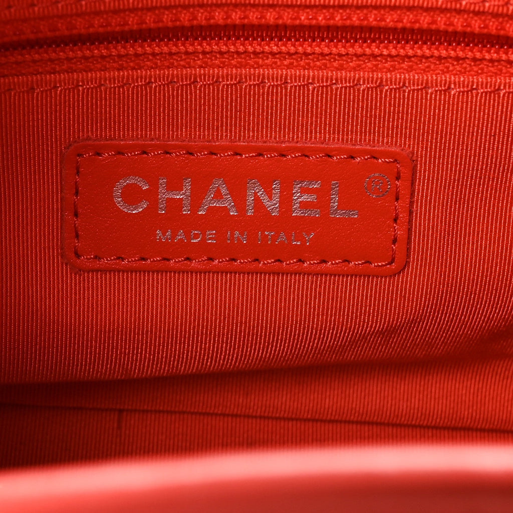 Aged Calfskin Quilted Small Gabrielle Hobo Coral