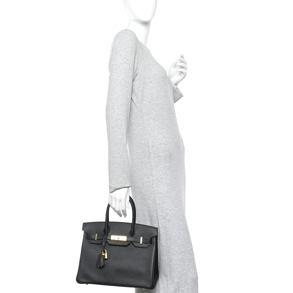 Epsom Birkin 30 Black