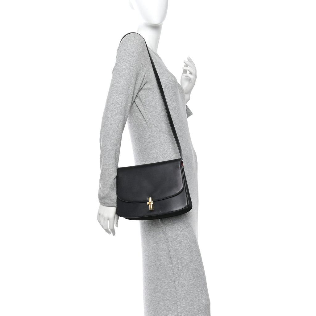 Sleek Calfskin The Sofia 10 Crossbody Black