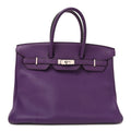 Taurillon Clemence Birkin 35 Ultraviolet