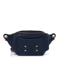 Caviar Quilted Filigree Waist Bag Blue
