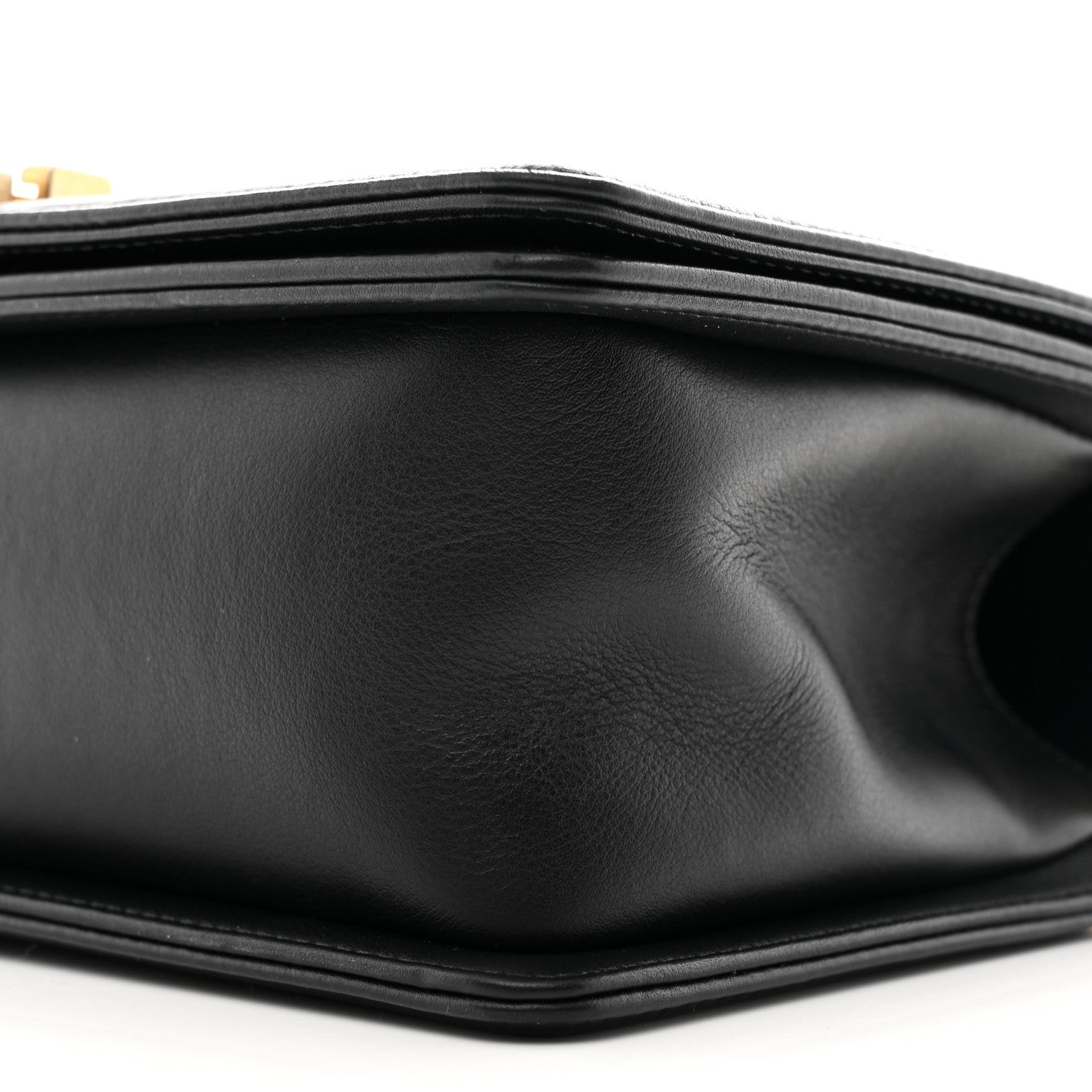 Lambskin Quilted Medium Boy Flap Black