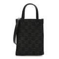 Denim GG Monogram Calfskin Mini Ophidia Tote Bag Black
