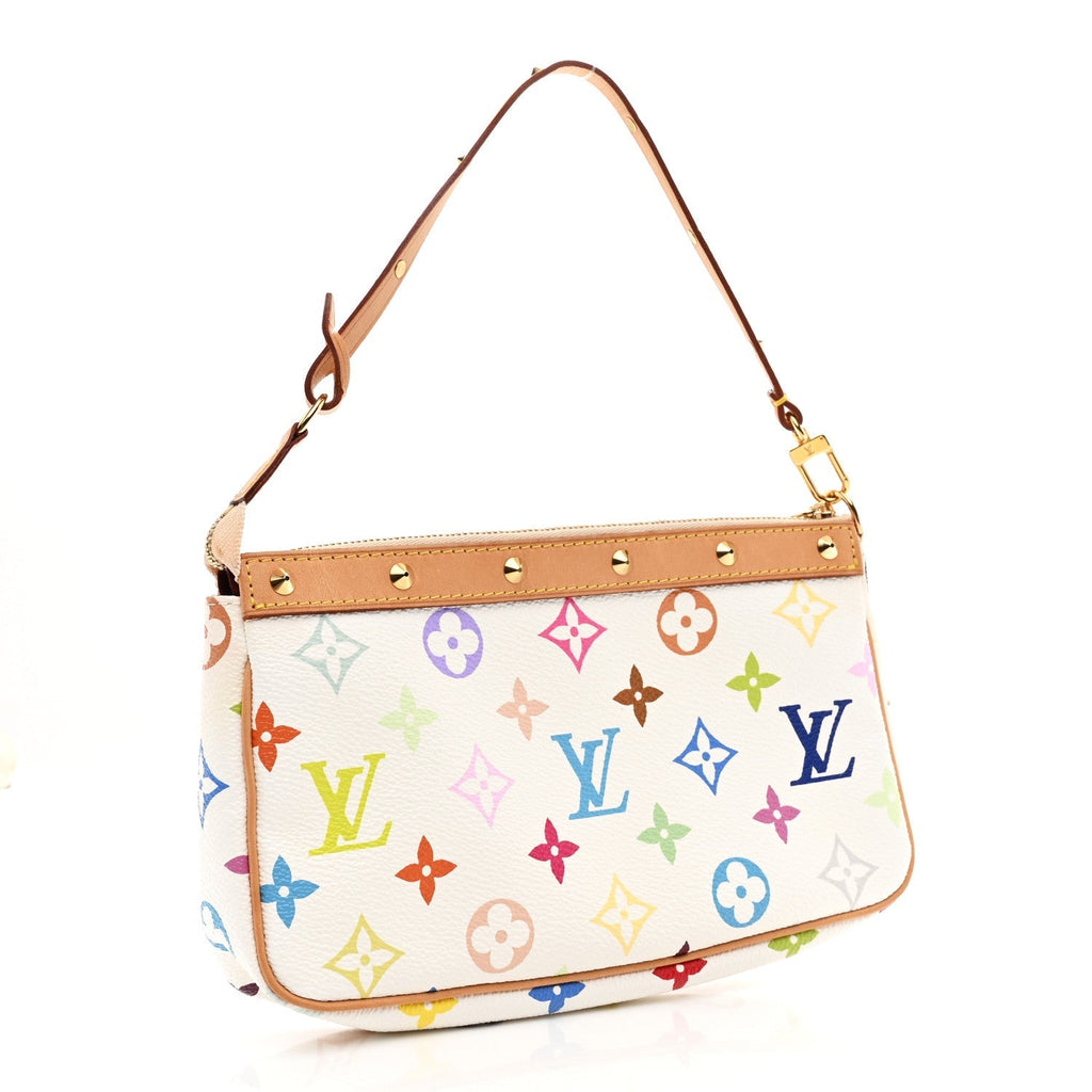 Monogram Multicolor Pochette Accessories White