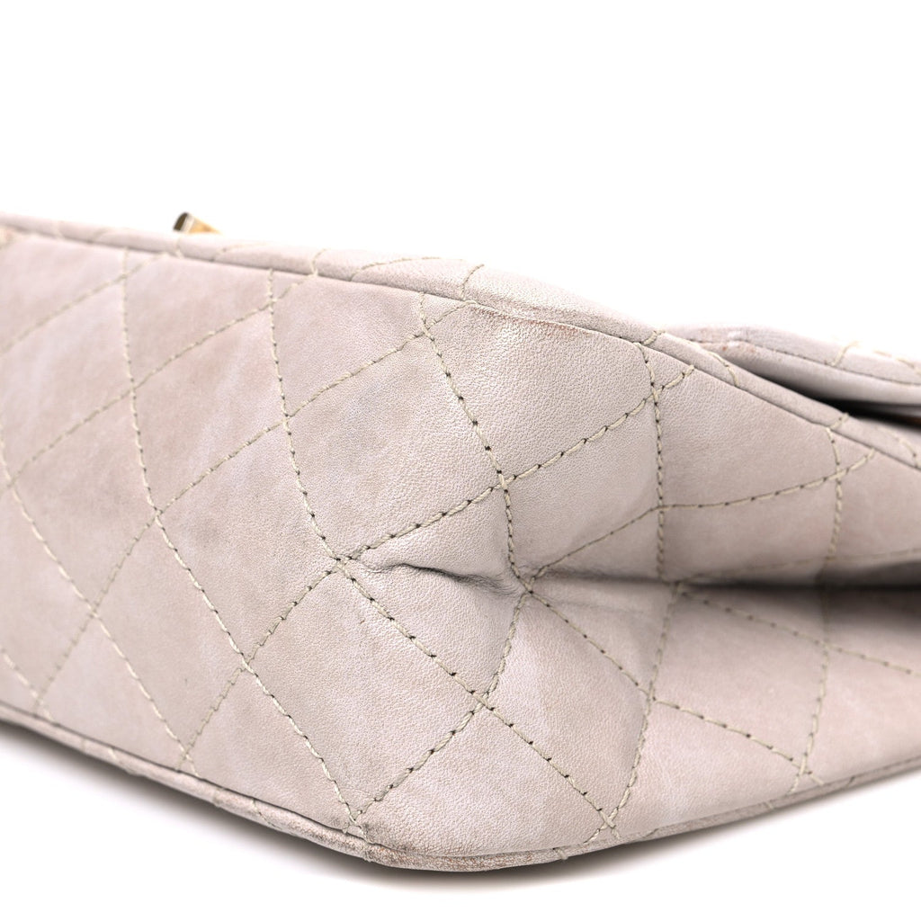 Aged Calfskin Quilted 2.55 Reissue 226 Flap Blanc Fonce