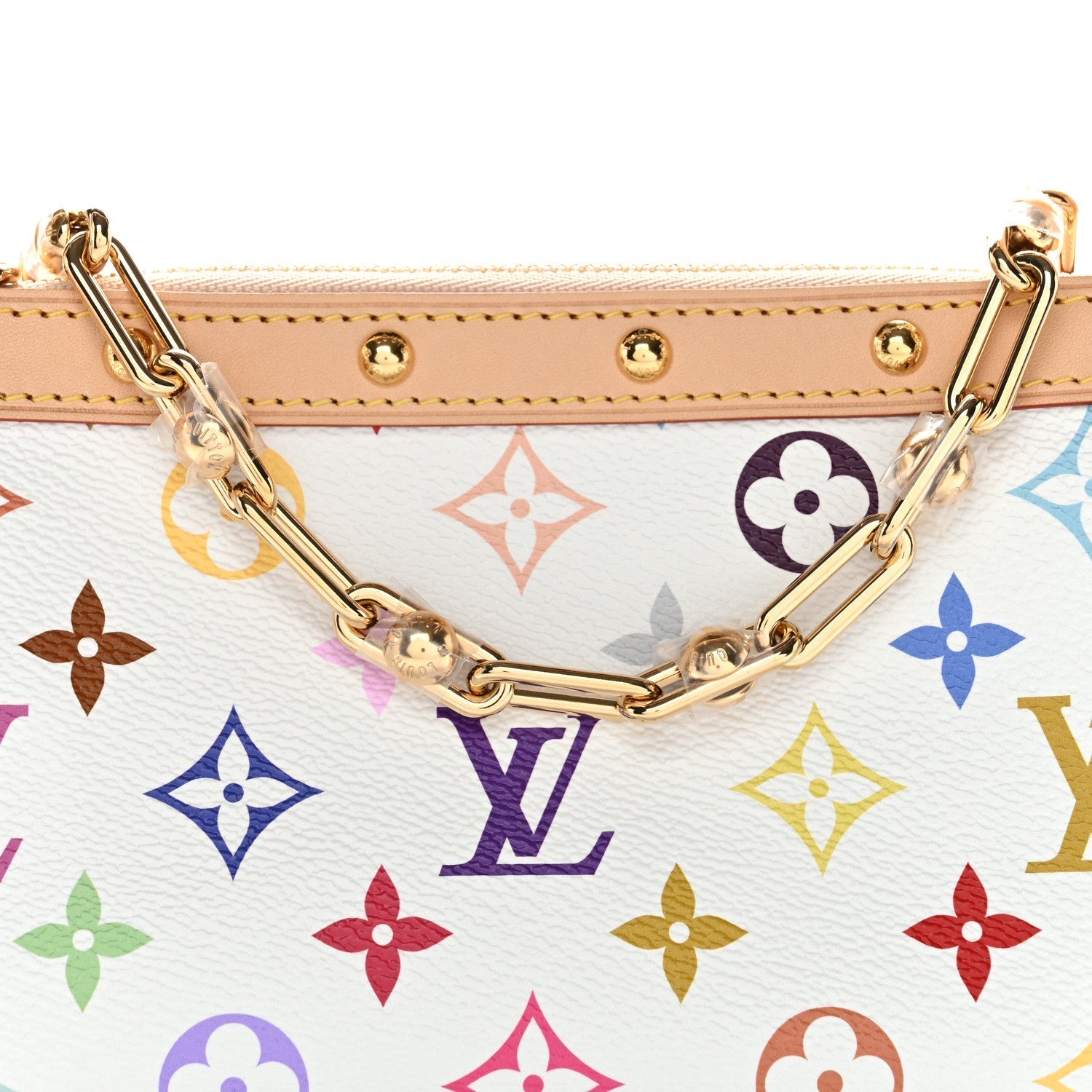 LV X TM Monogram Multicolor Pochette Accessories White