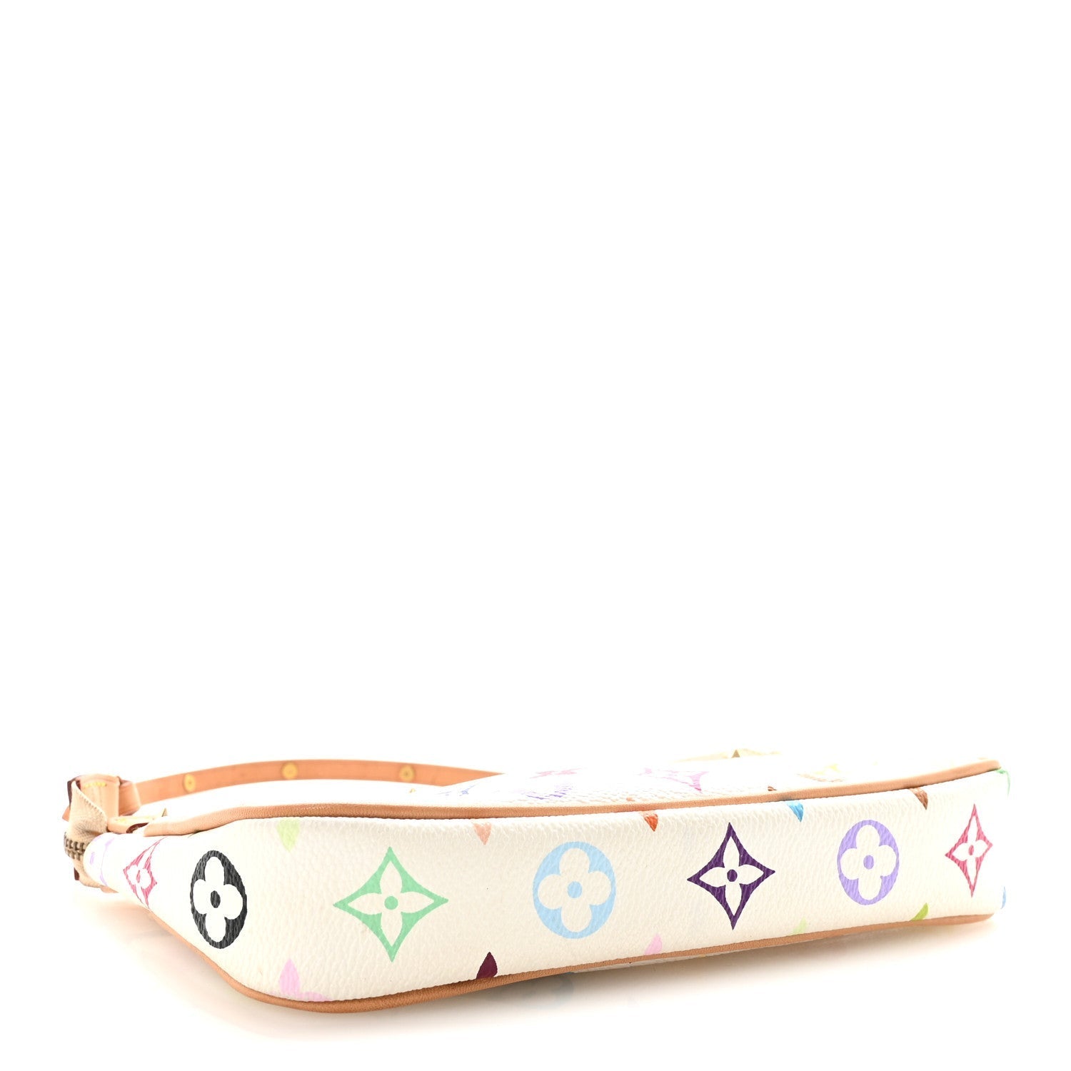 Monogram Multicolor Pochette Accessories White