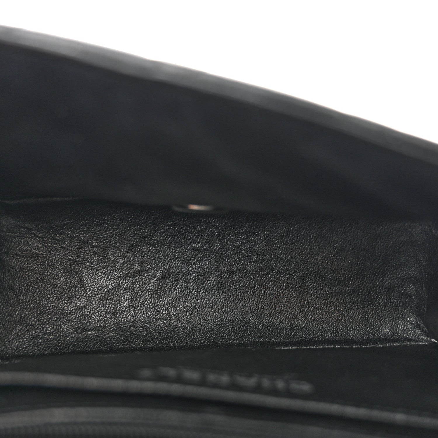 Lambskin Quilted Mini Square Flap Black