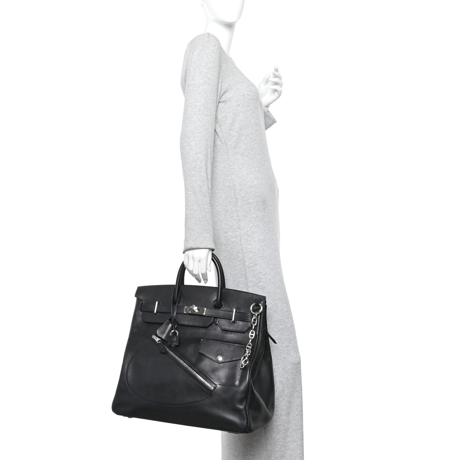 Veau Volupto Rock HAC Birkin 40 Black