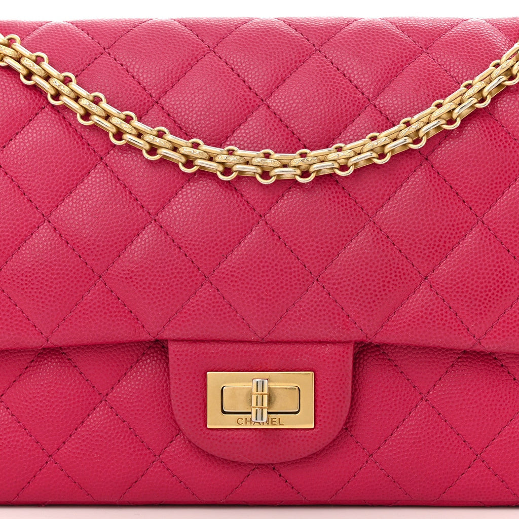 Caviar Quilted 2.55 Reissue 225 Flap Fuchsia