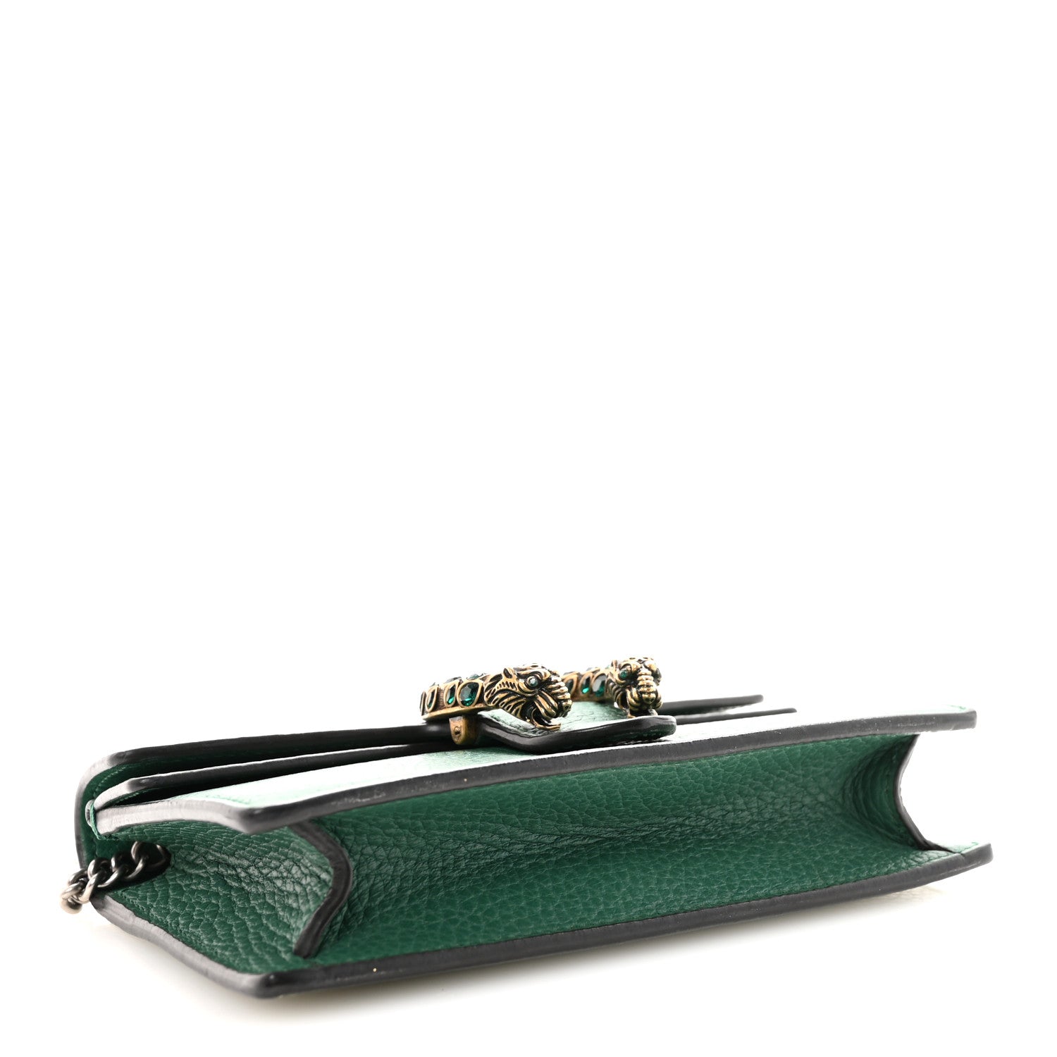 Dollar Calfskin Crystal Super Mini Dionysus Shoulder Bag Emerald