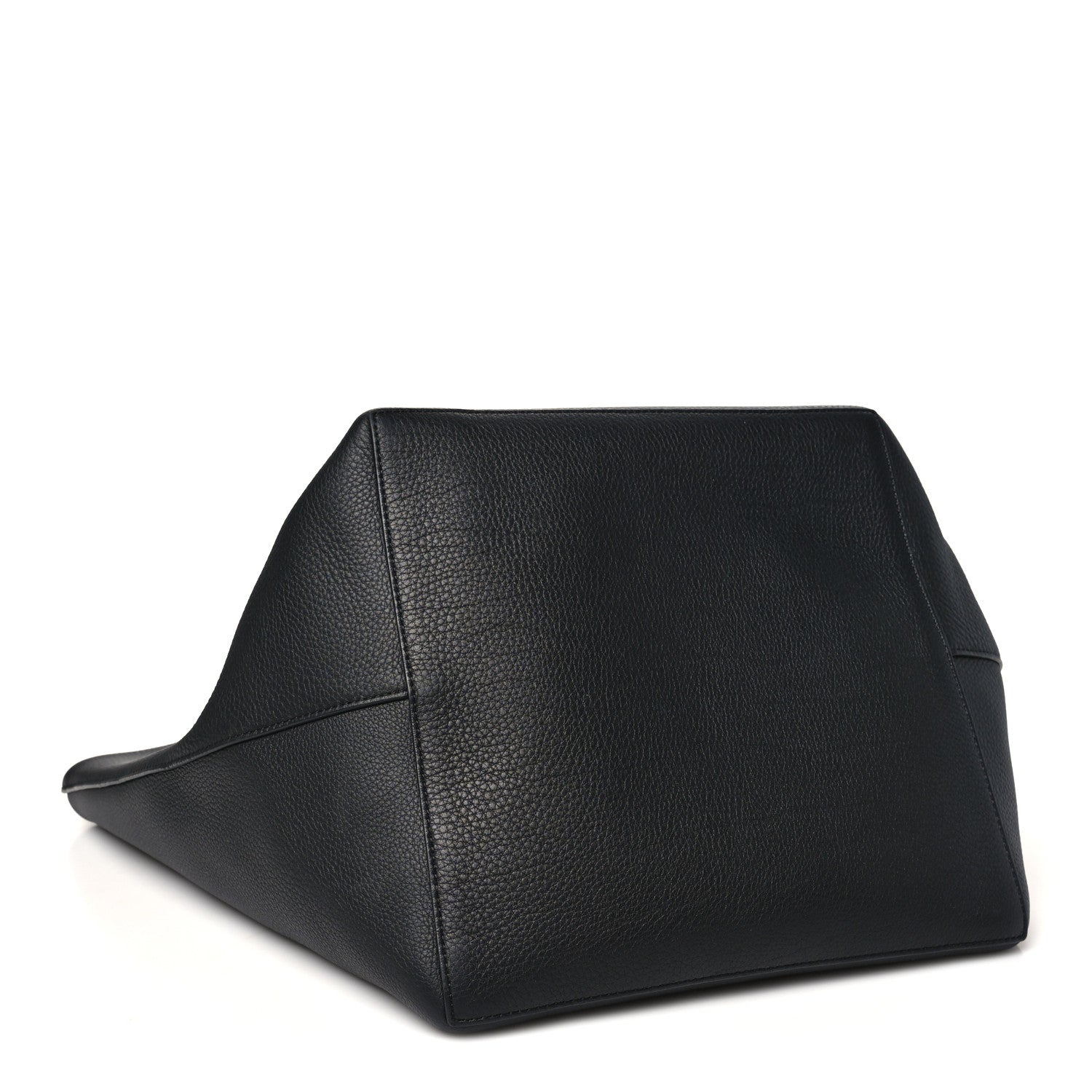 Grained Calfskin Park Tote Three Black