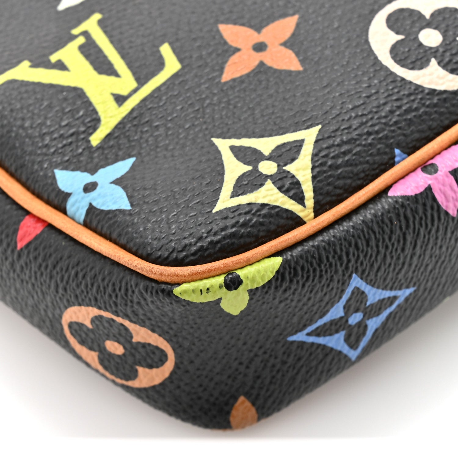 Monogram Multicolor Pochette Accessories Black