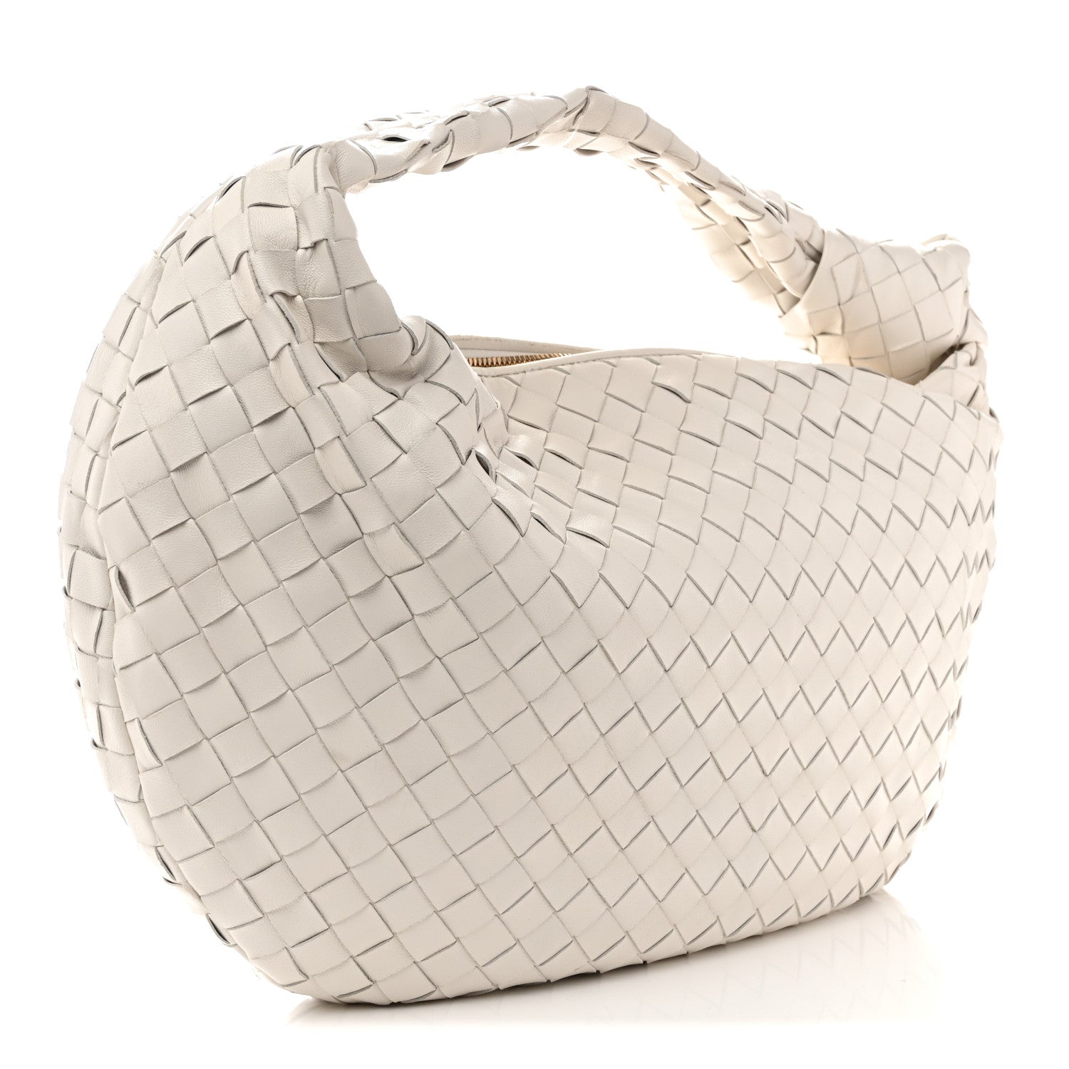 Nappa Intrecciato Small Jodie Hobo White
