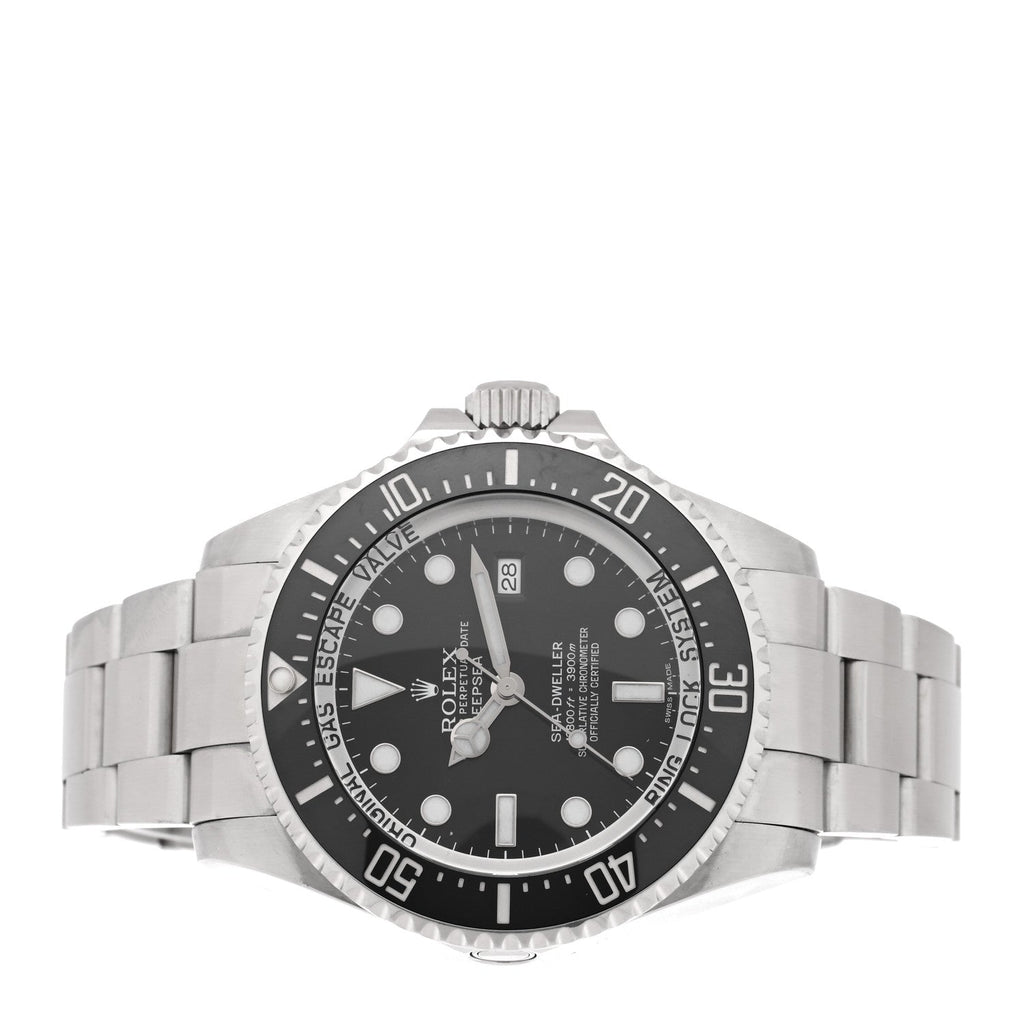Stainless Steel 44mm Oyster Perpetual Date Sea-Dweller Deepsea Watch Black 116660