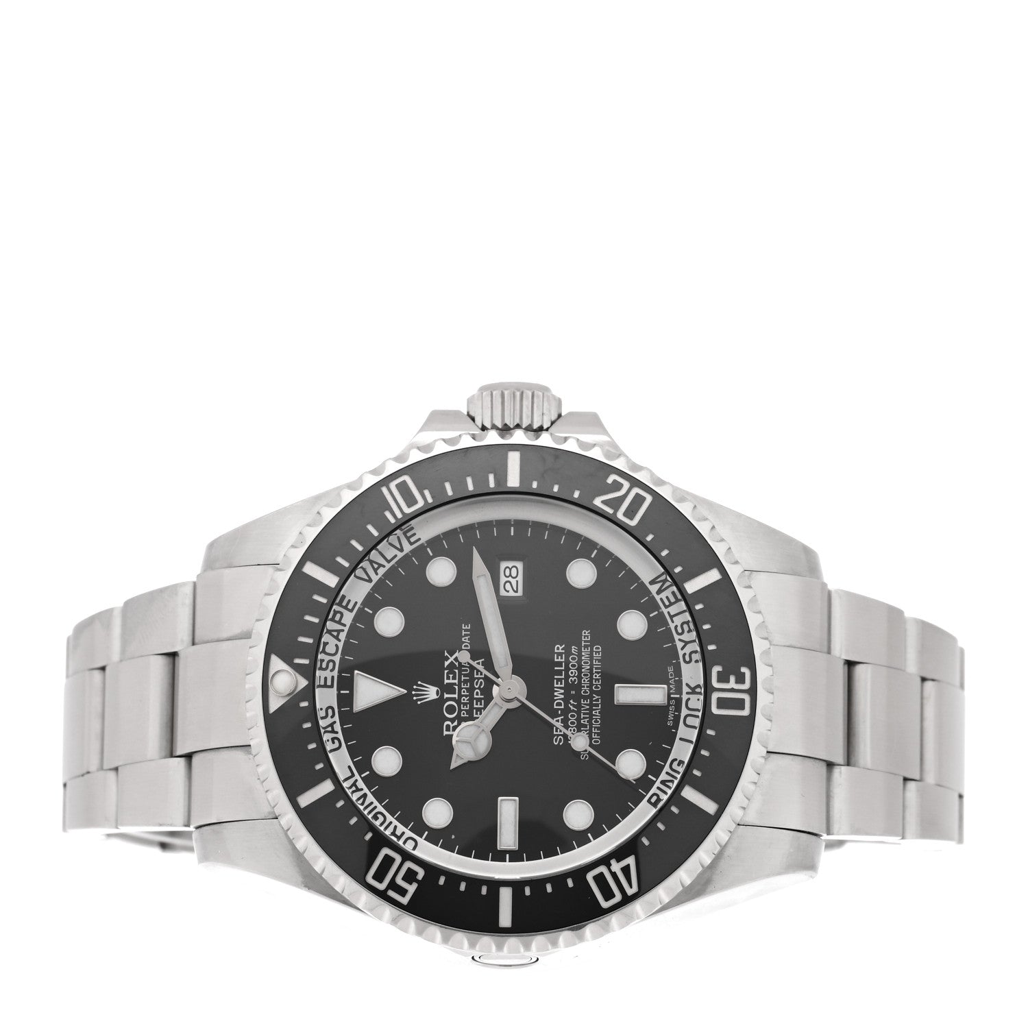 Stainless Steel 44mm Oyster Perpetual Date Sea-Dweller Deepsea Watch Black 116660
