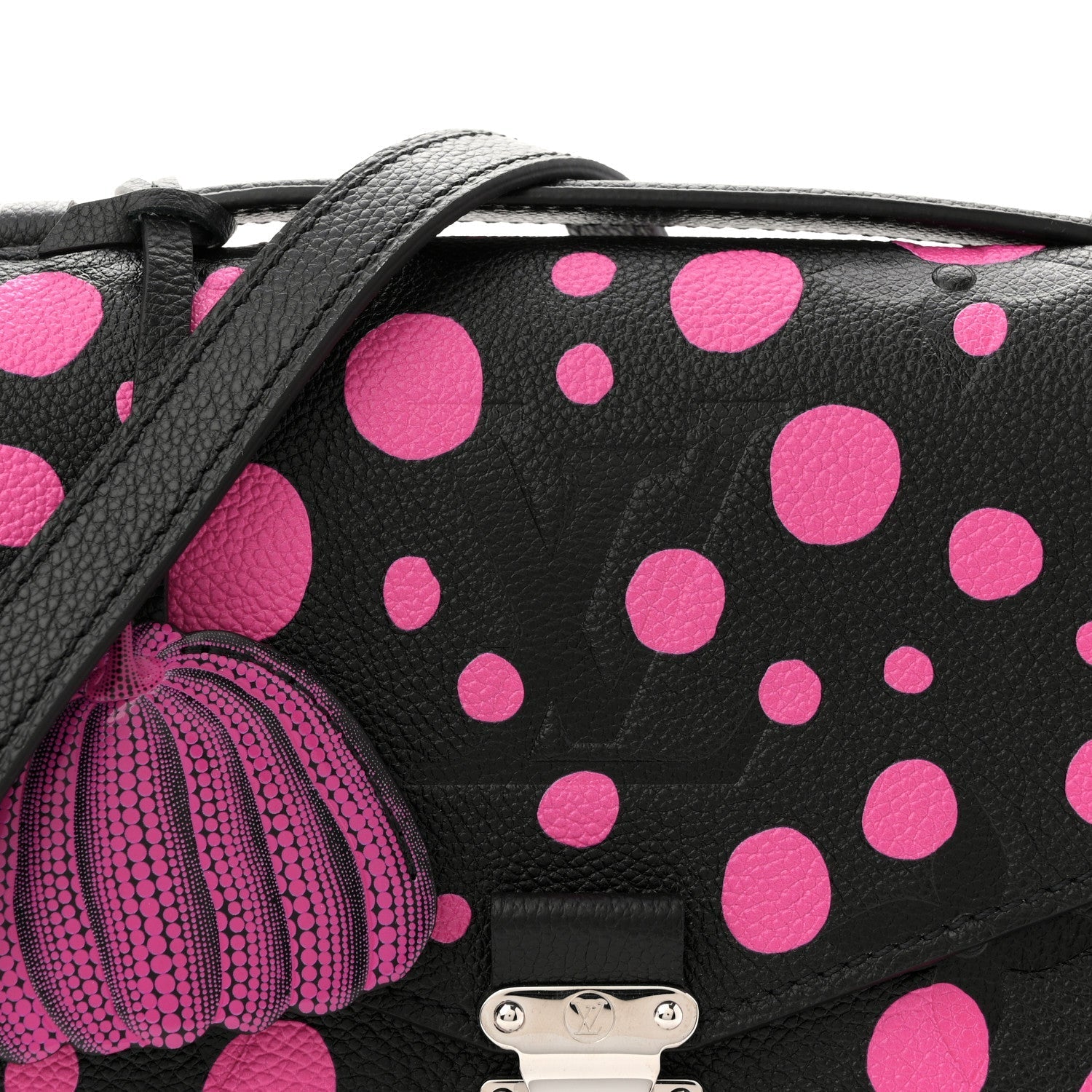 LV x YK Empreinte Monogram Giant Pochette Metis Black Fuchsia