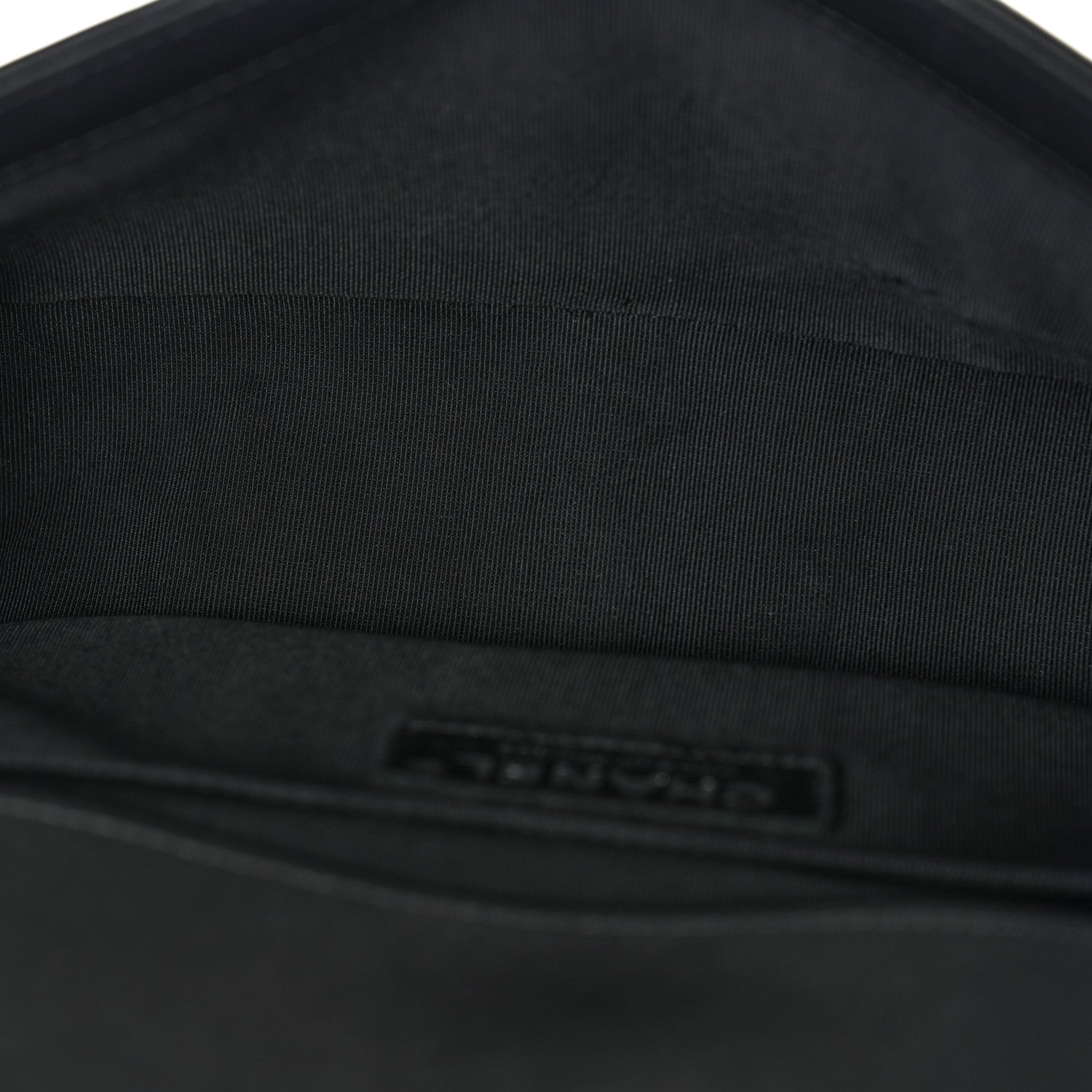 Lambskin Chevron Quilted Medium Boy Flap Black