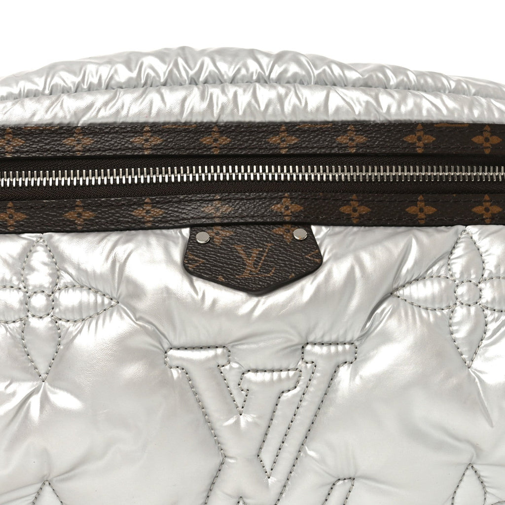 Econyl Monogram Pillow BumBag Silver