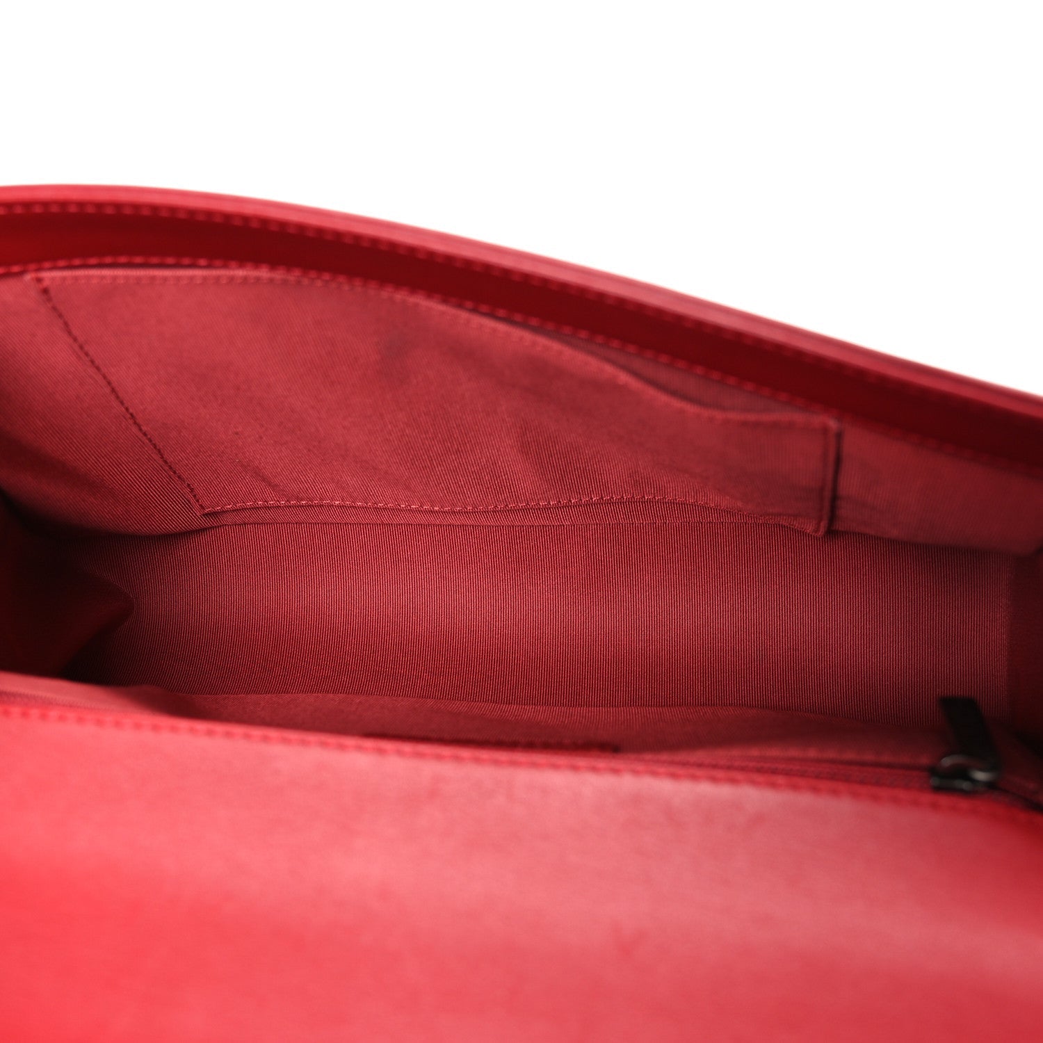 Lambskin Quilted New Medium Boy Flap Red