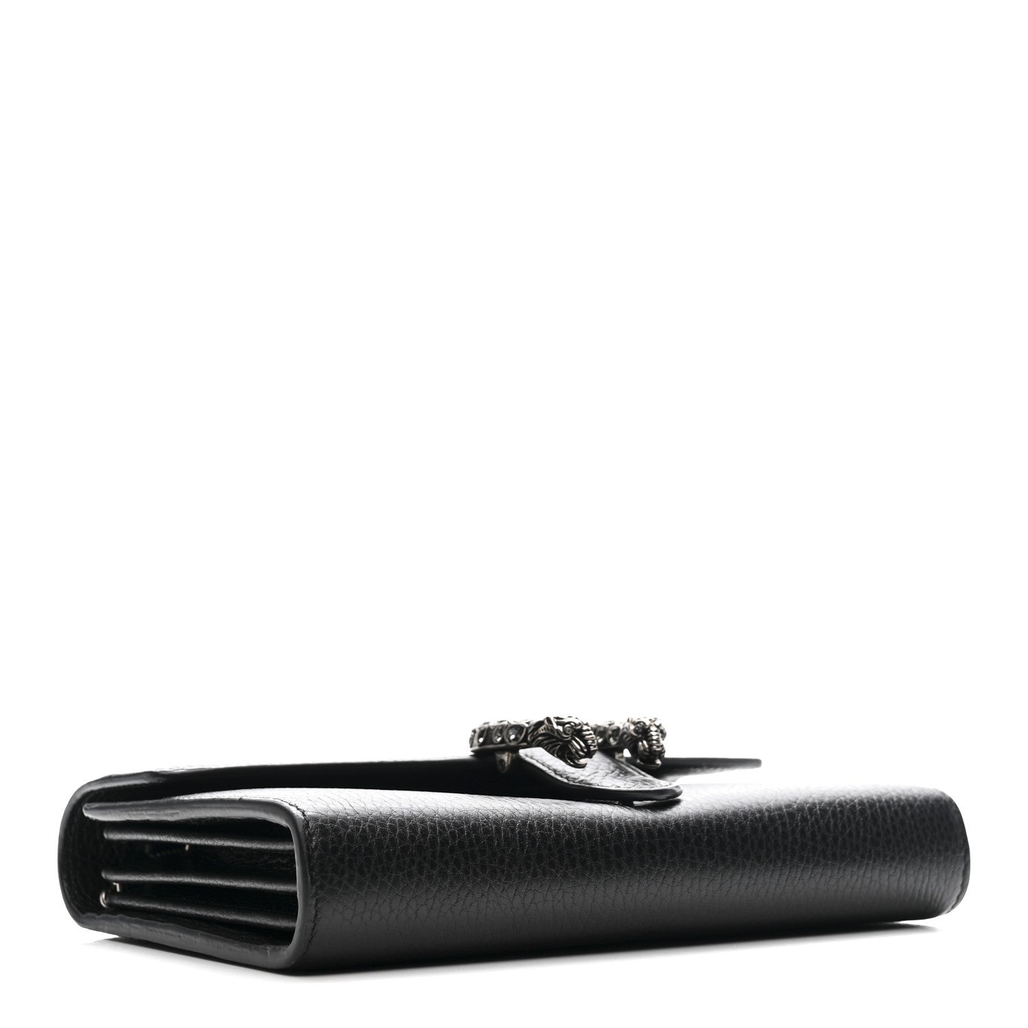 Calfskin Mini Dionysus Chain Wallet Black