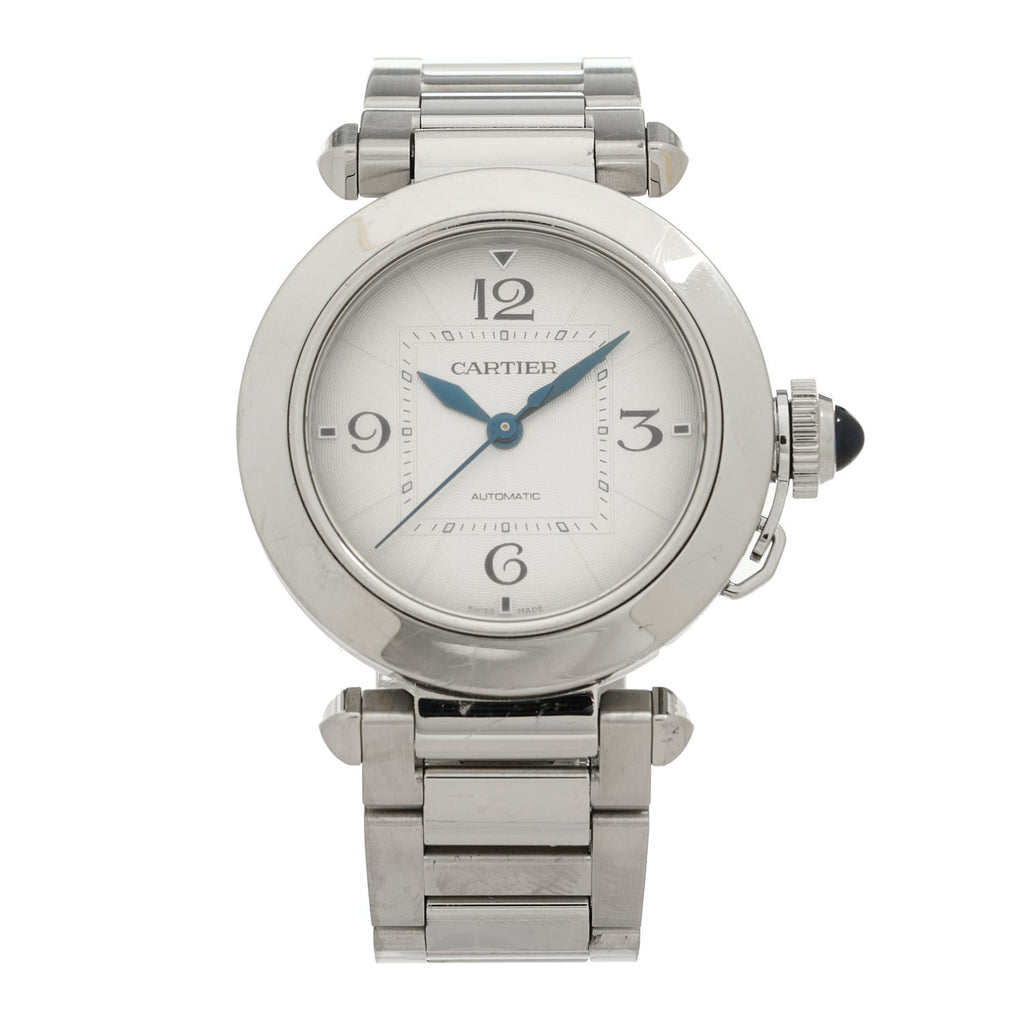 Stainless Steel 35mm Pasha C Automatic Watch Silver