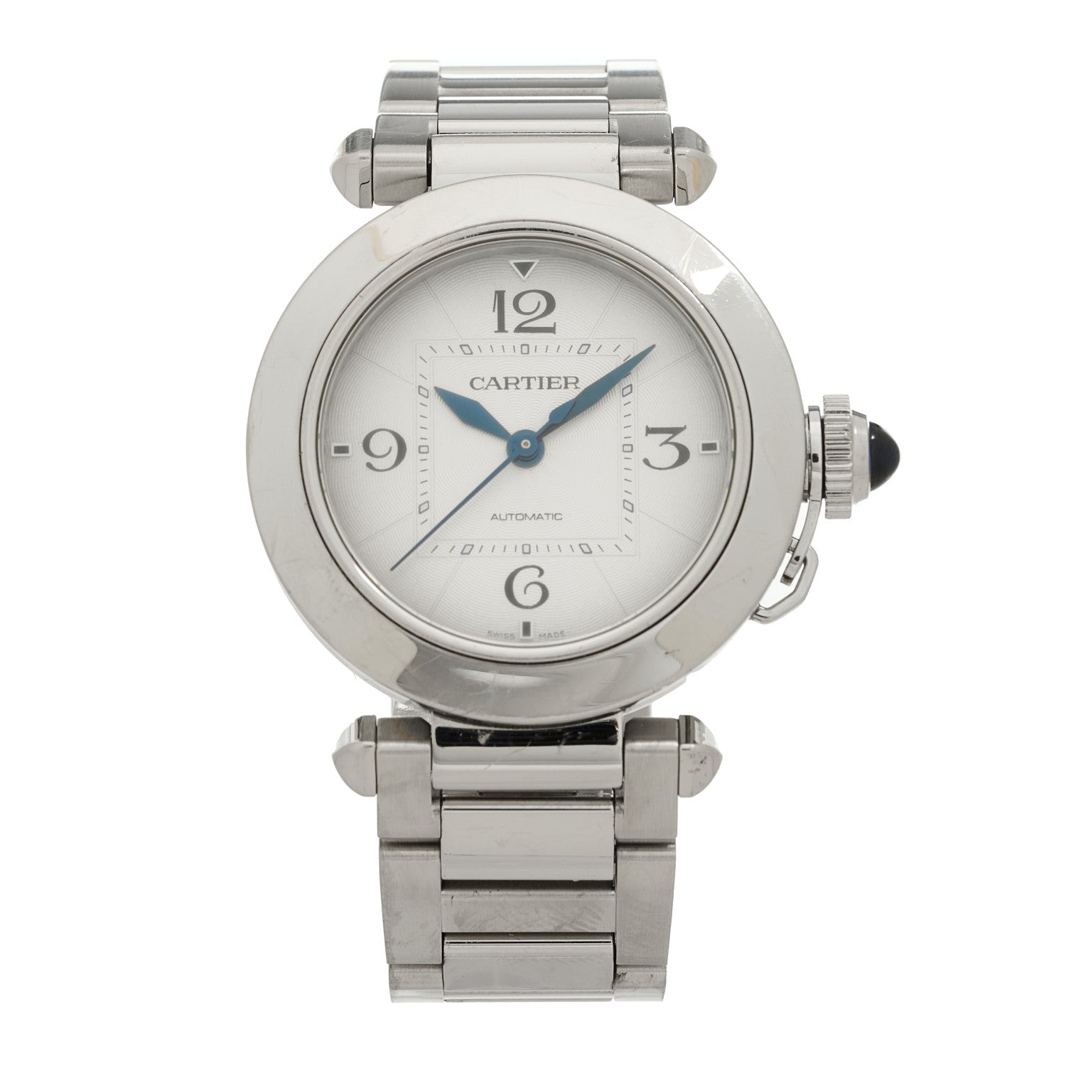 Stainless Steel 35mm Pasha C Automatic Watch Silver