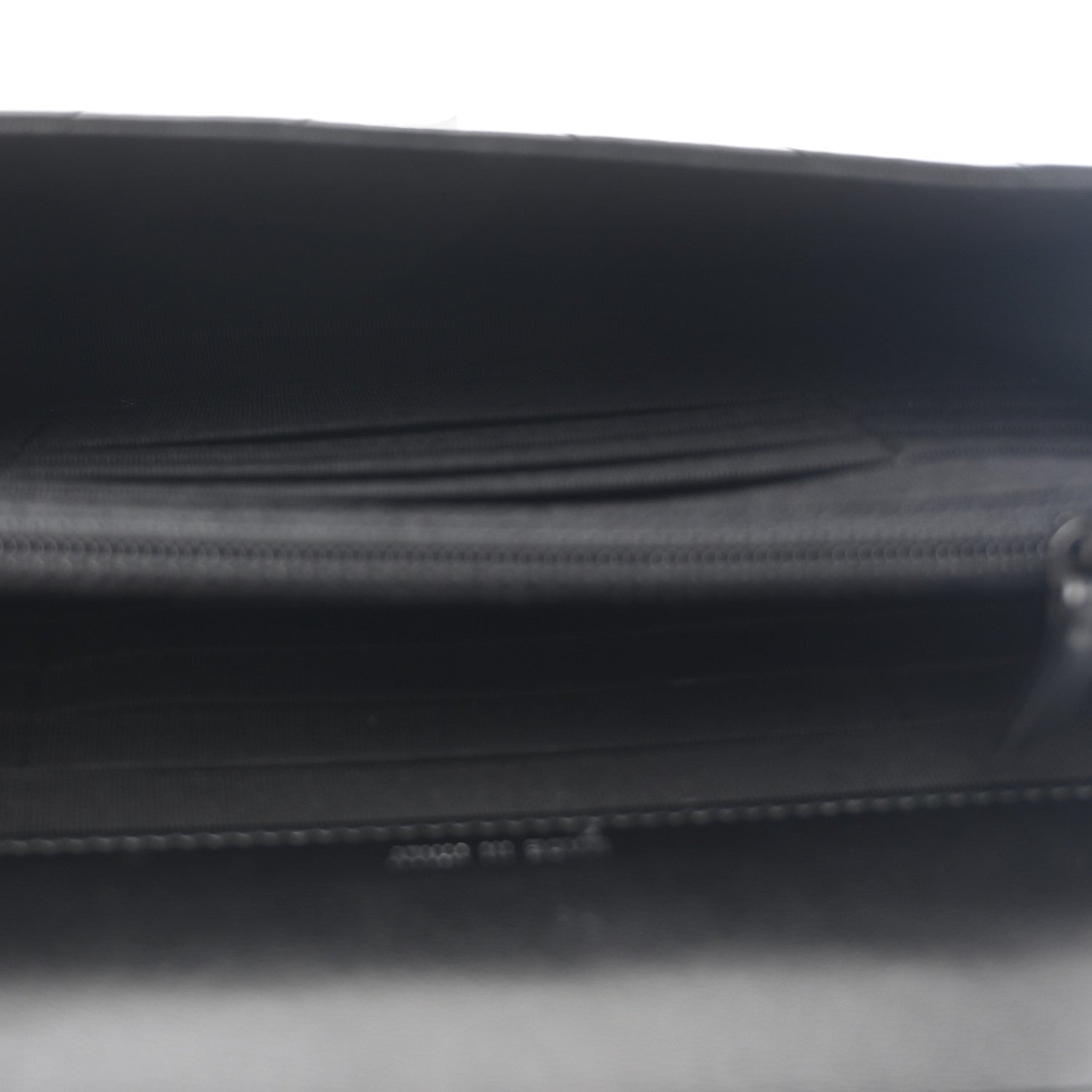 Aged Calfskin Chevron Quilted Reissue 2.55 Square Wallet On Chain WOC So Black
