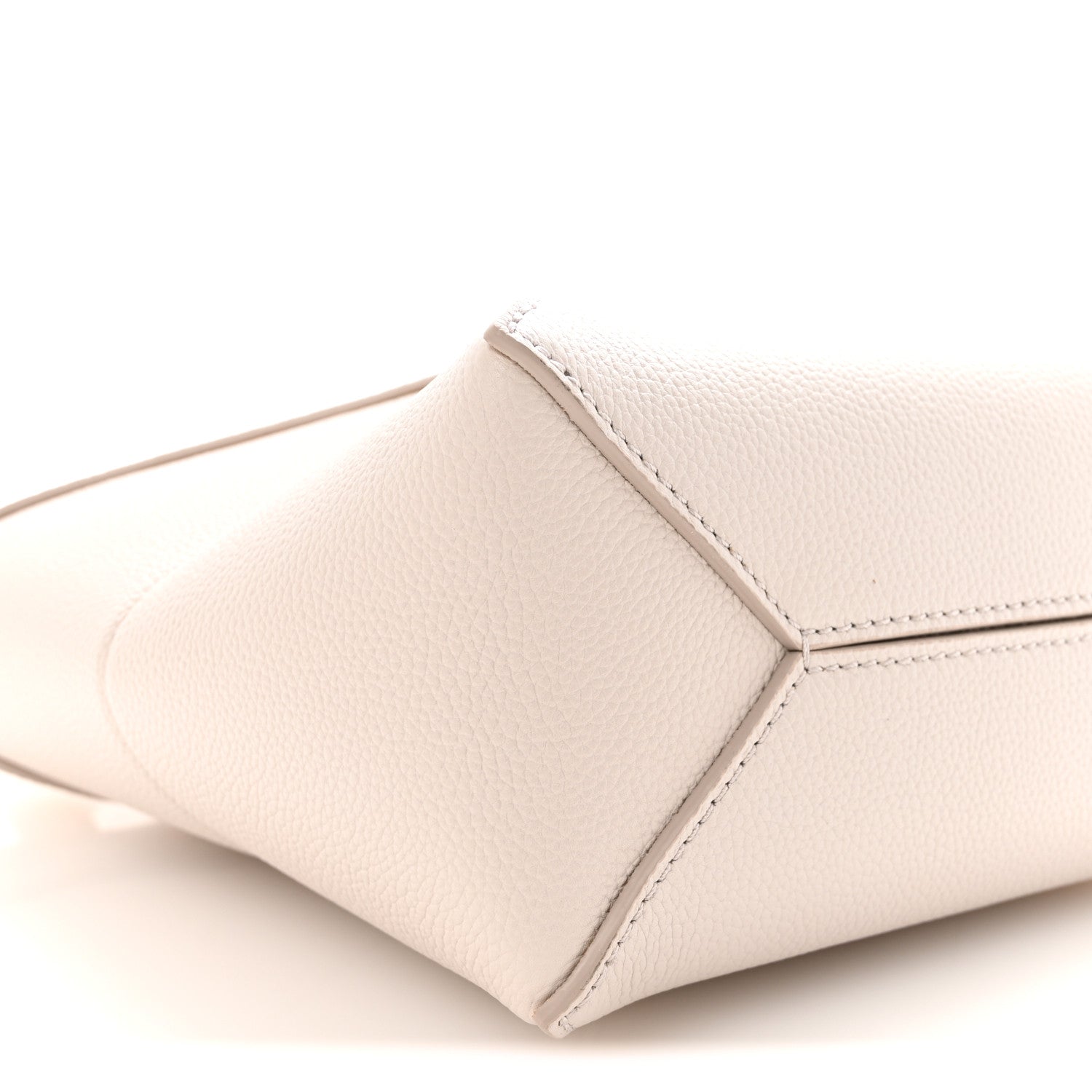 Grained Calfskin Mini Puzzle Fold Light Ghost