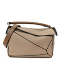 Calfskin Small Puzzle Bag Sand Mink