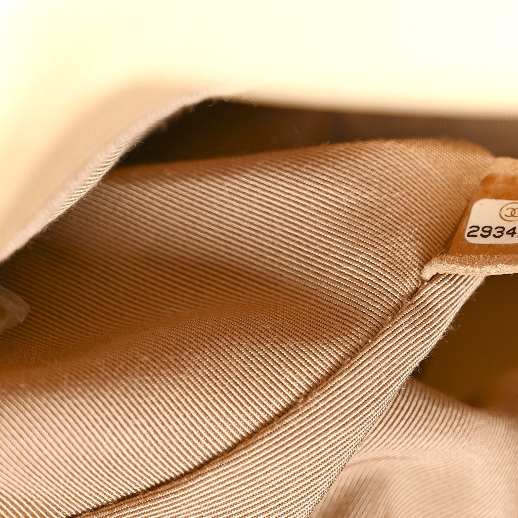 Goatskin Quilted Medium Chanel 19 Flap Dark Beige