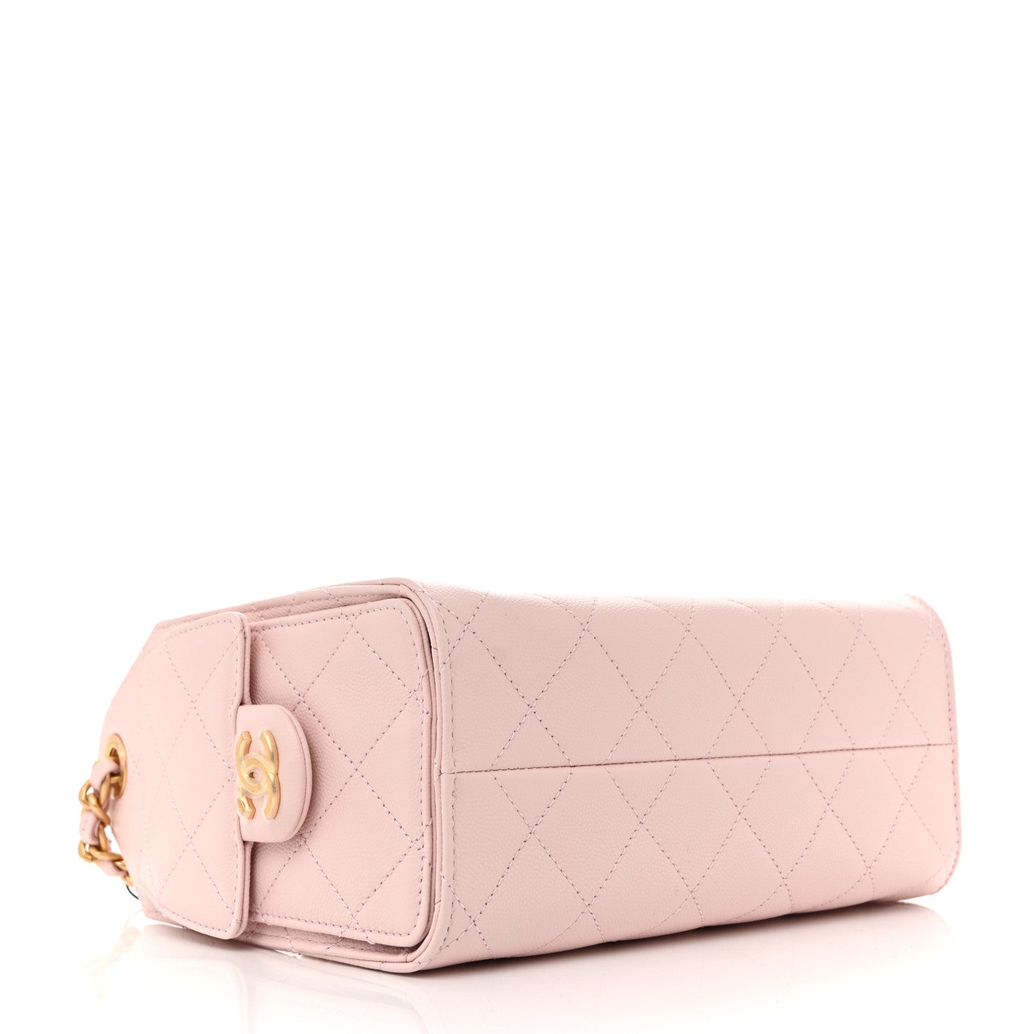 Caviar Quilted Mini Chanel 25 Handbag Light Pink
