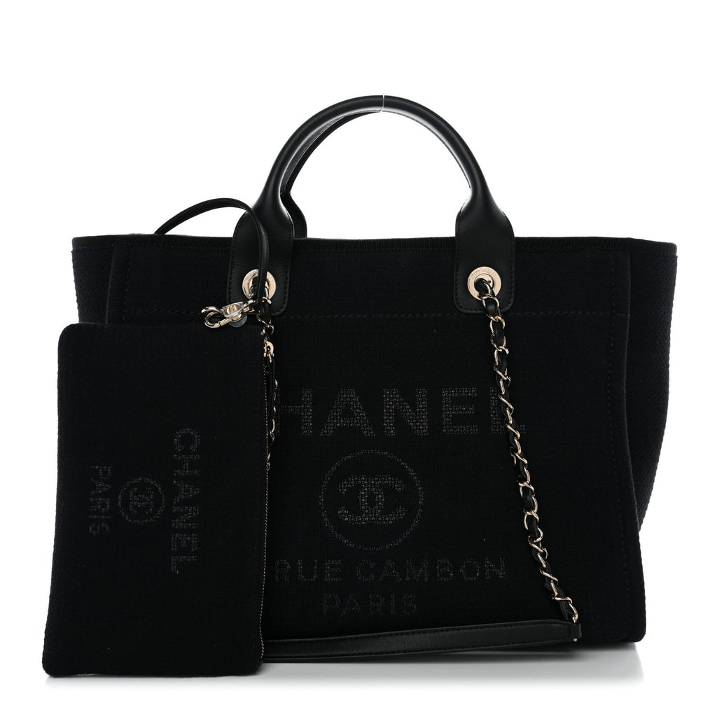 Mixed Fibers Small Deauville Tote Black