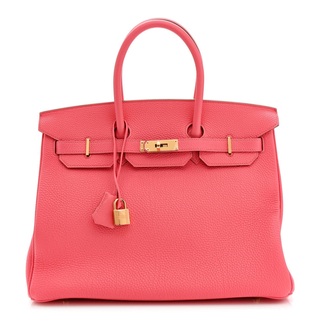 Togo Birkin 35 Rose Lipstick