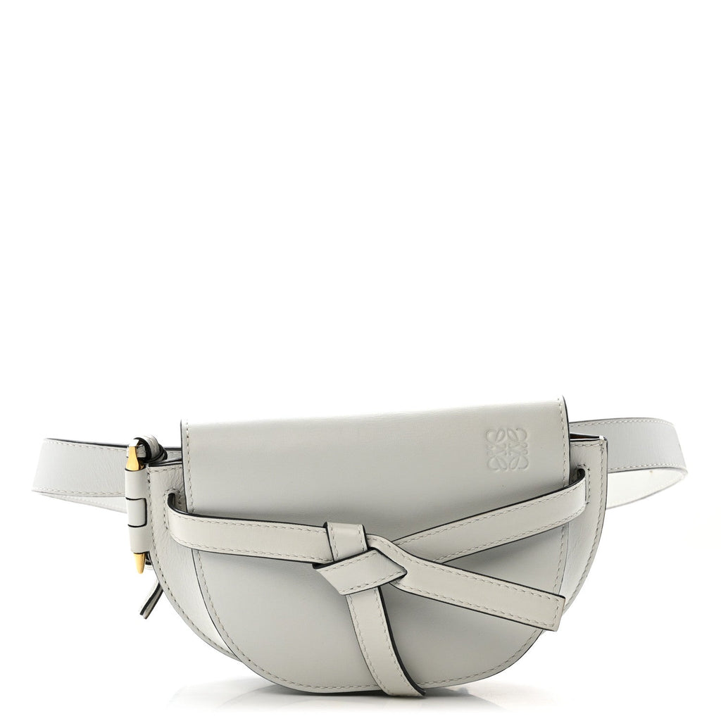 Calfskin Mini Gate Belt Bag Kaolin