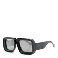 Acetate Paula's Ibiza Dive In Mask Sunglasses LW40064U Black Silver