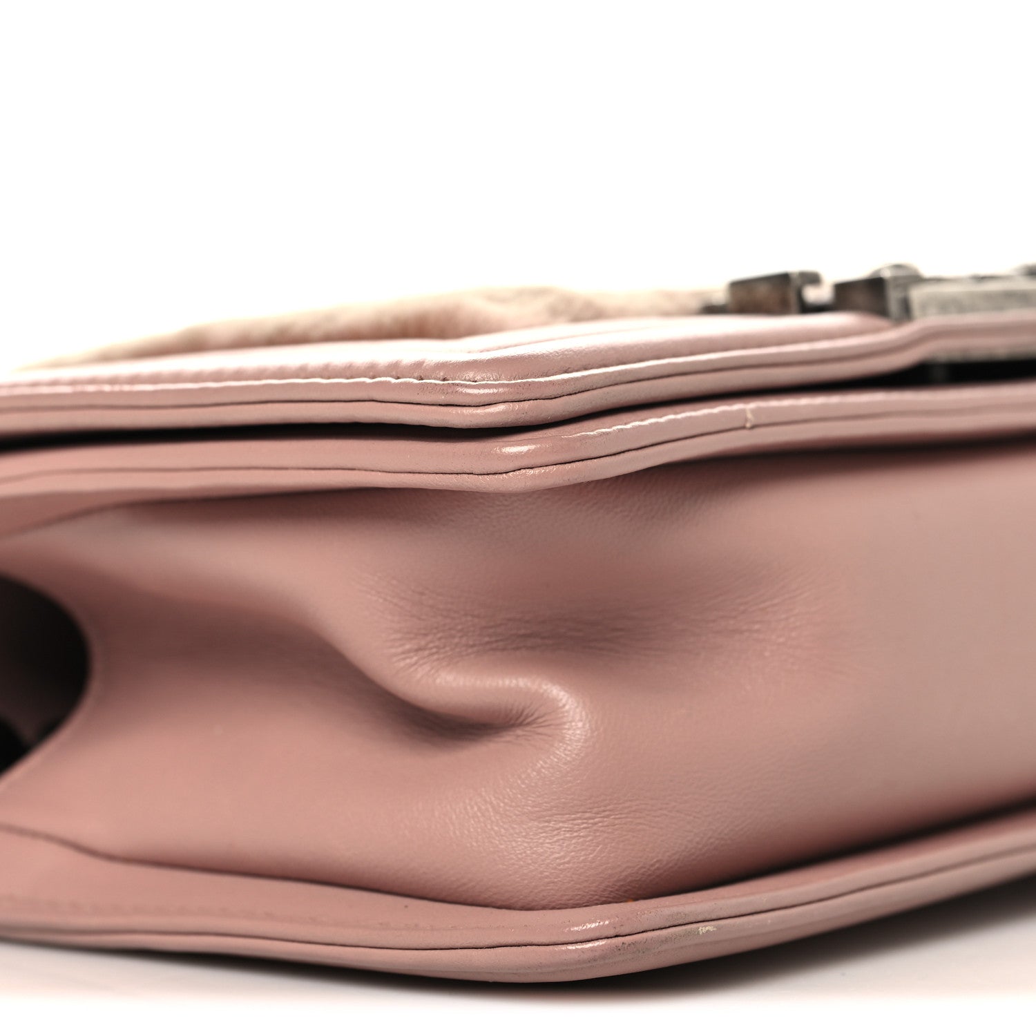 Fur Calfskin Small Boy Flap Pink