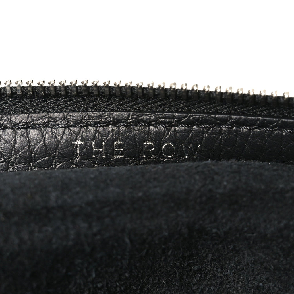 Grained Calfskin Large Slouchy Banana Bag Black