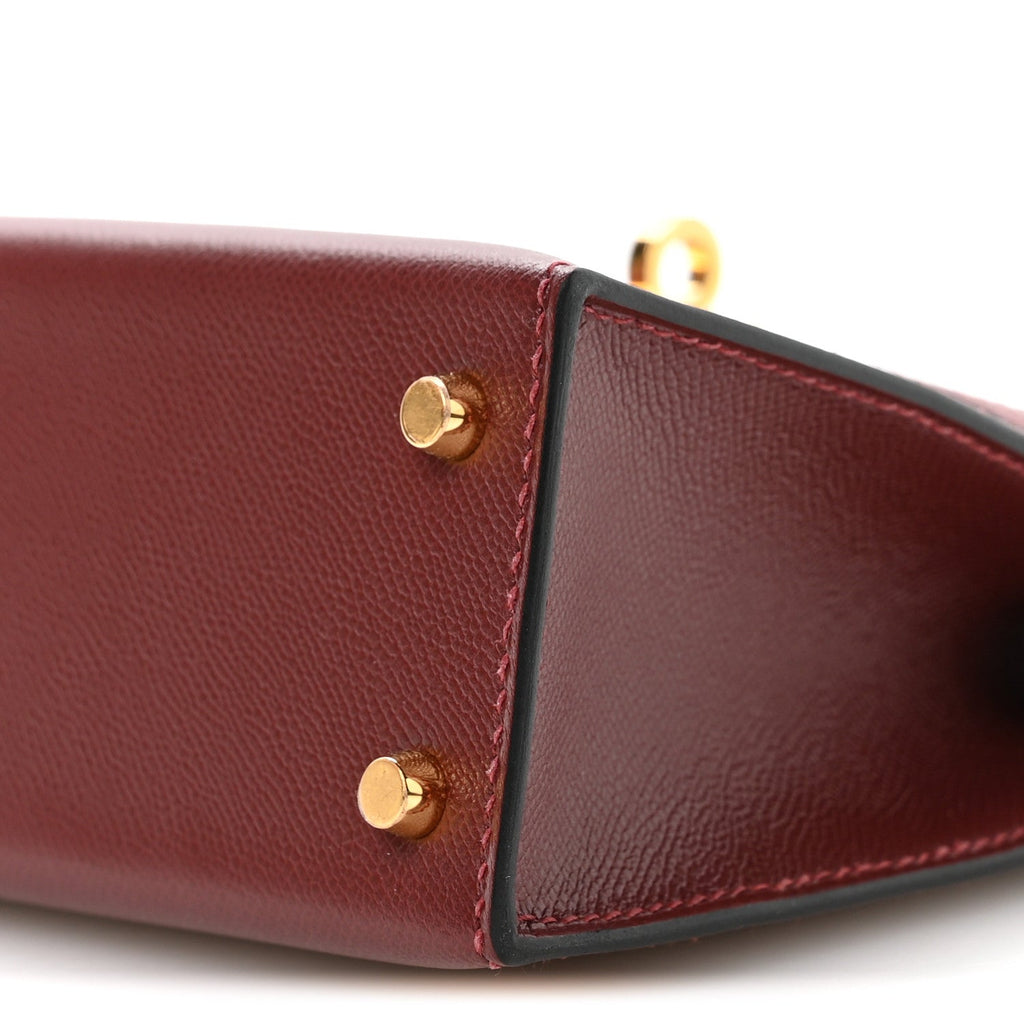 Madame Calfskin Mini Kelly Sellier 20 Rouge H