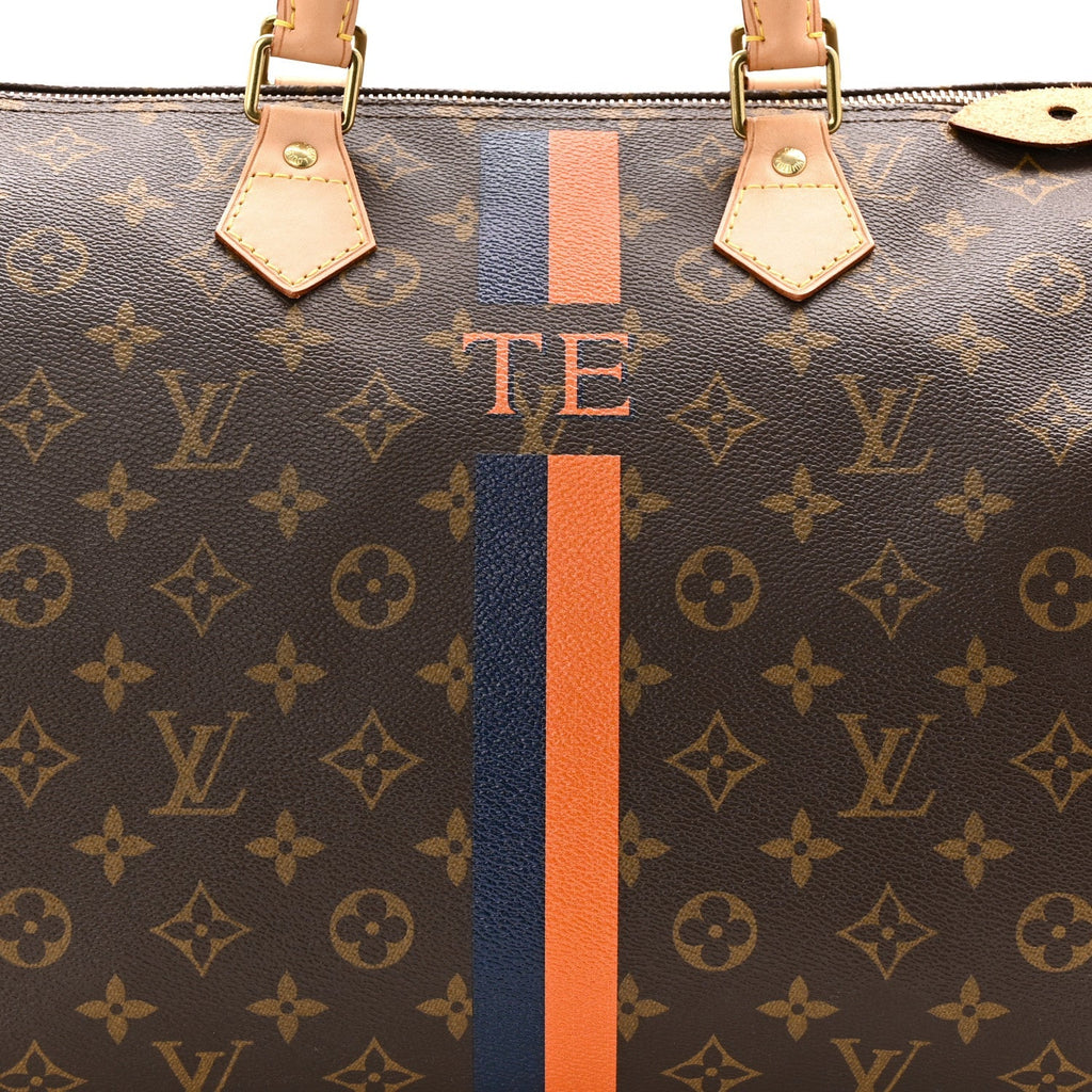 Monogram My LV Heritage Speedy 40 Orange Navy