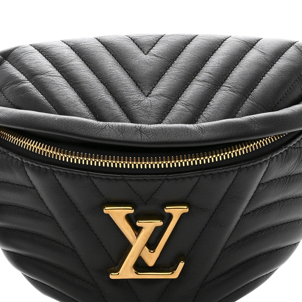 Calfskin Quilted New Wave Bumbag Black