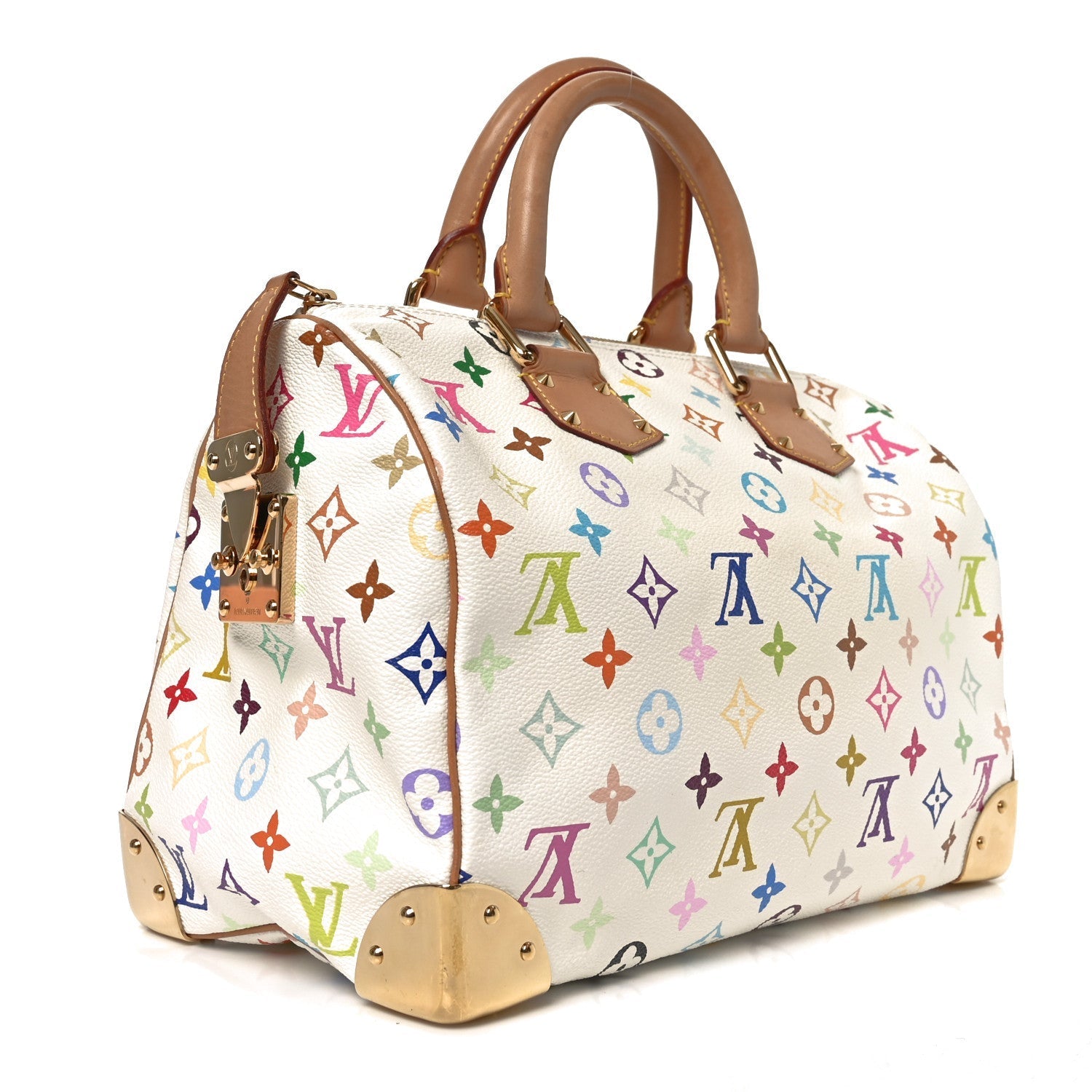 Monogram Multicolor Speedy 30 White