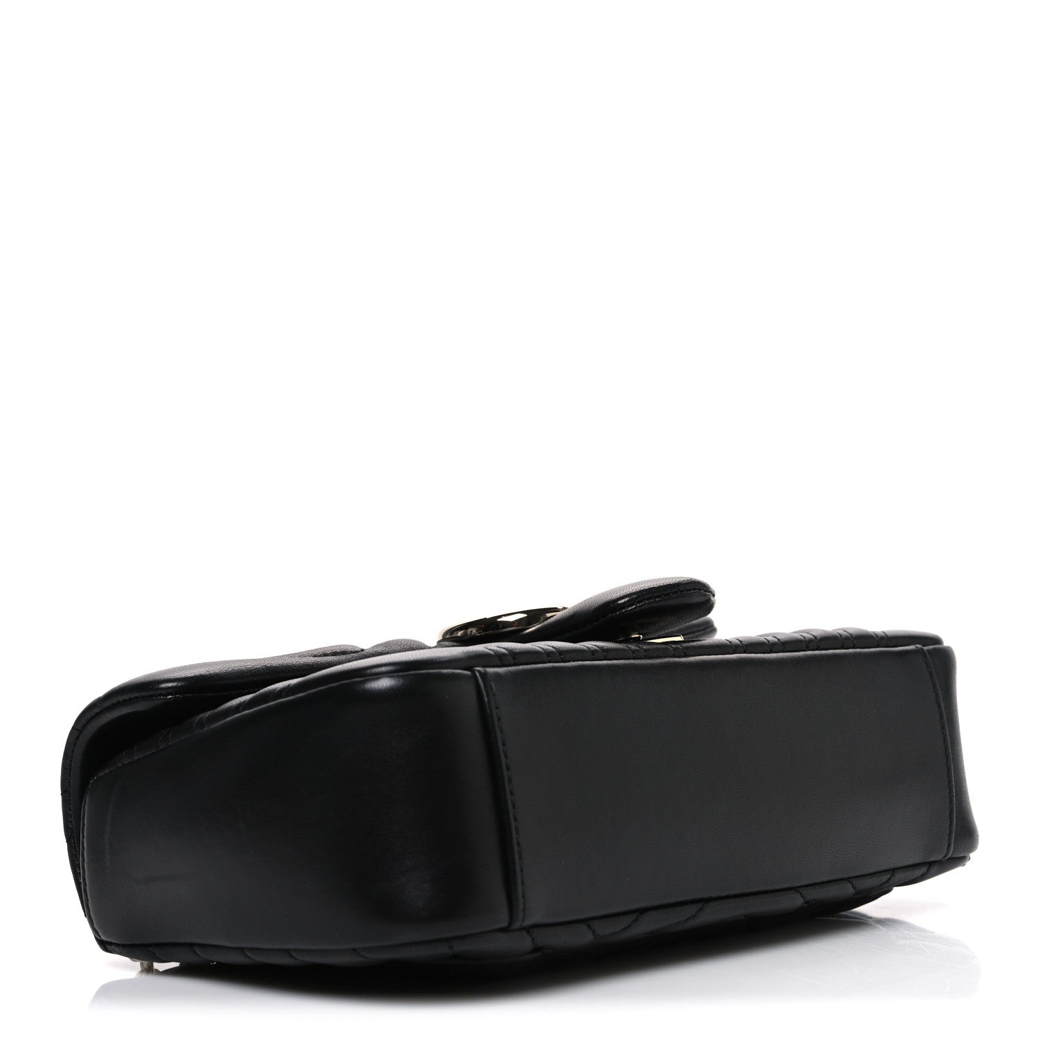 Lambskin Matelasse Medium GG Marmont Shoulder Bag Black