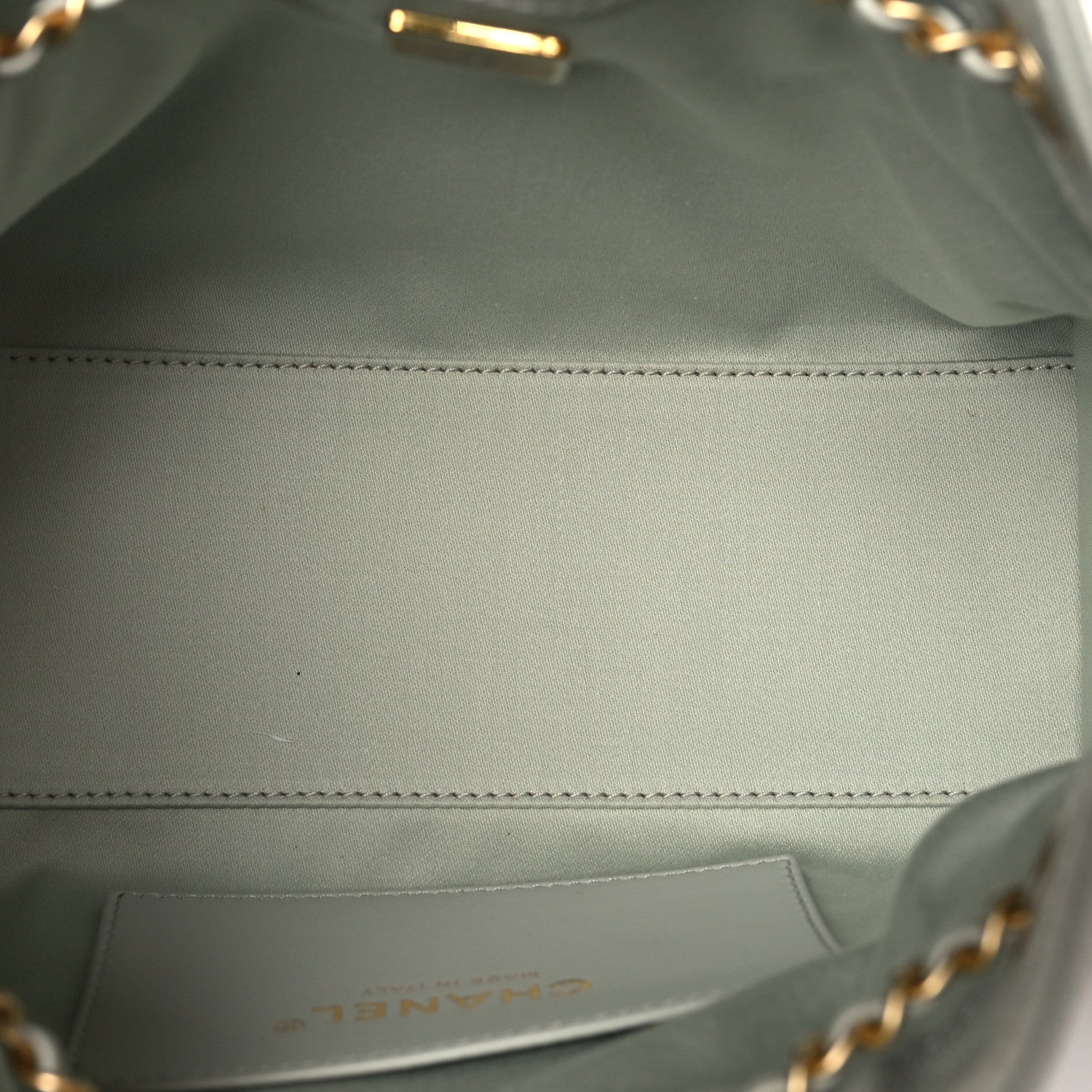 Caviar Quilted Mini Chanel 25 Handbag Light Green