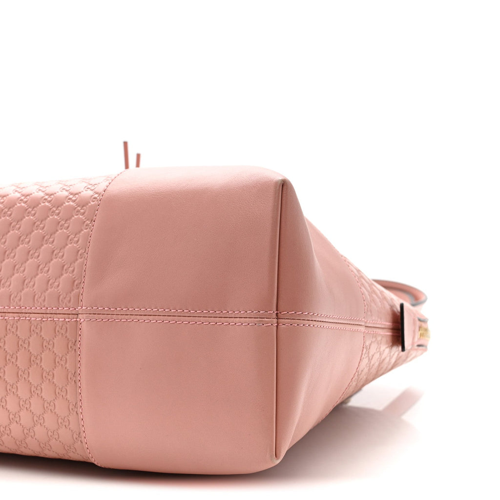 Soft Microguccissima Medium Bree Shoulder Bag Soft Pink