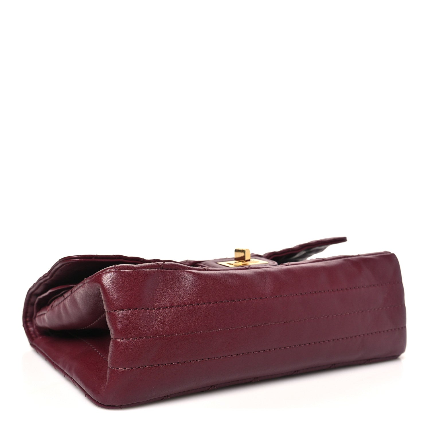 Lambskin Quilted Crush 2.55 Reissue 225 Flap Dark Burgundy