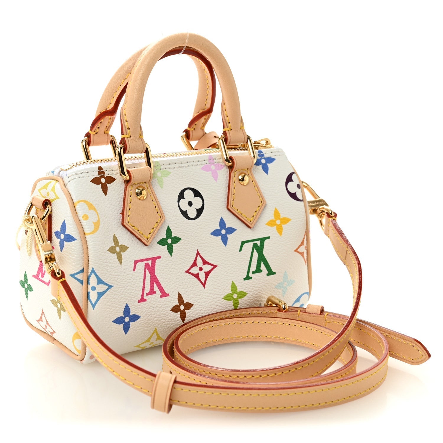 LV X TM Monogram Multicolor Nano Speedy White