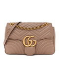 Calfskin Matelasse Medium GG Marmont Shoulder Bag Porcelain Rose